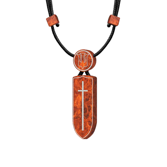 GUARDIAN SHIELD PURITY & HOLINESS THE TRINITY CROSS NECKLACE